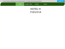 Tablet Screenshot of hotelfiducia.com